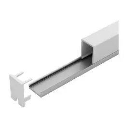 Doar azi HALEMEIER - Profil pentru banda LED, tip A, aluminiu, 4m, cu profil de acoperire transparent, 5 bucati [HA3881712]