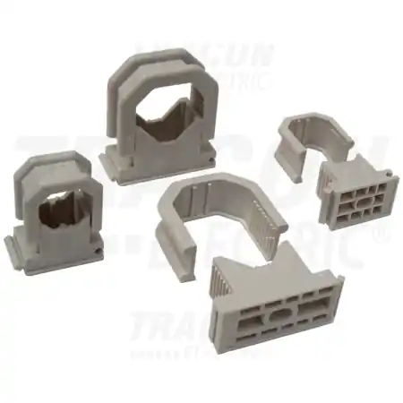 Reducere extra Clema de fixare cablu si tub, inseriabila, gri BCSV-4 d=19-26mm, PA6.6 Tracon