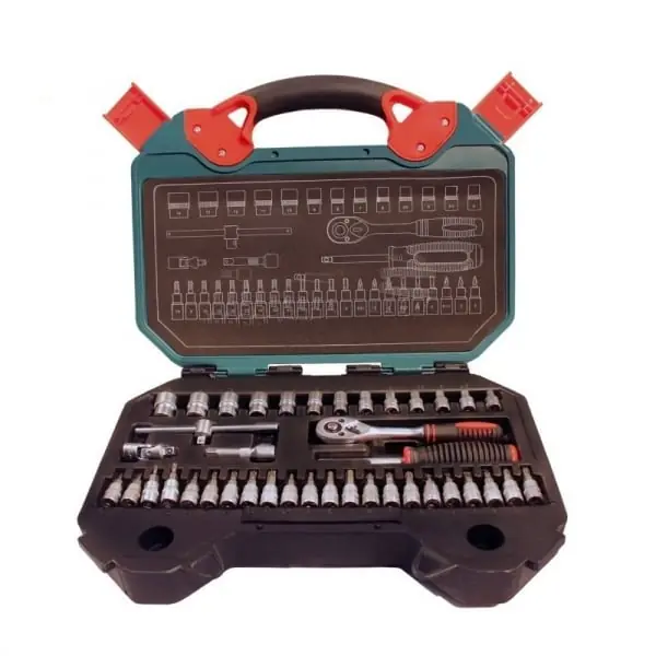 Trusa chei tubulare si biti Troy 26100, 40 piese Preț promoțional