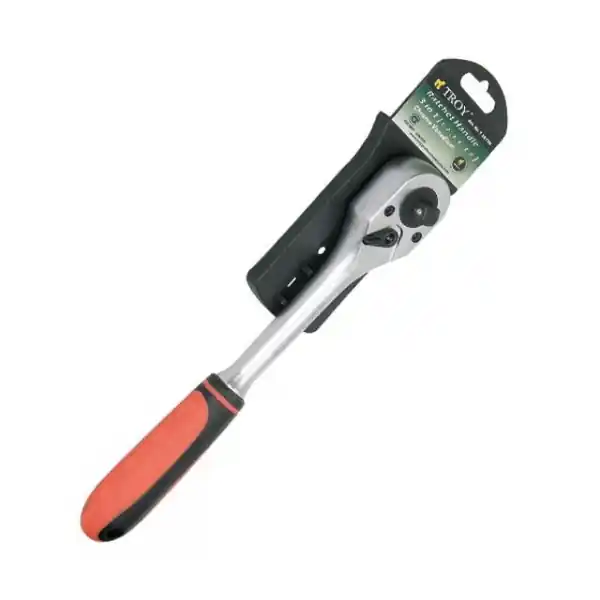 Plată sigură Cheie cu clichet Troy 26130, 3 in 1, 1/2", 1/4", 3/8"
