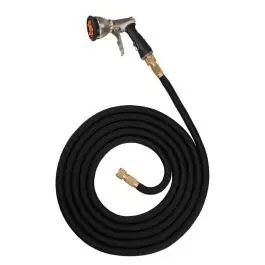 FLORAWORLD - Furtun de gradina extensibil Confort, 30m + set de fitinguri din alama [20169] Calitate înaltă