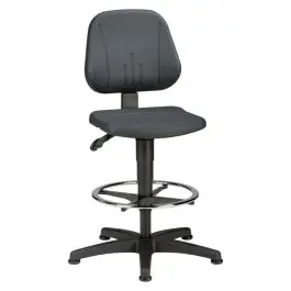 Discount bimos - Scaun de lucru 9651-2000 Unitec 3, negru, 580-850mm, suport picioare [9651-2000]