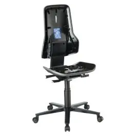 bimos - Scaun de lucru ESD Neon 2, gri, 450-620mm, cu roti, fara tapiterie [9563E-9999-3278] Super ofertă