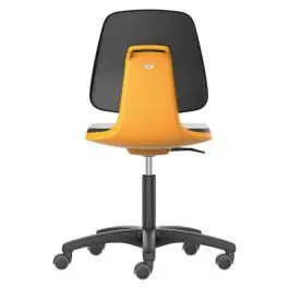 Retur gratuit bimos - Scaun de lucru LABSIT 2, portocaliu, 450-650mm, cu roti [9123-MG01-3279]