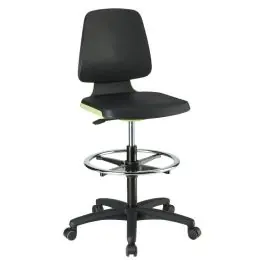 Reduceri bimos - Scaun de lucru LABSIT 4, verde PU, 560-810mm, suport picioare [9125-2000-3280]