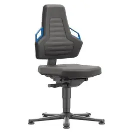 Ultima șansă bimos - Scaun de lucru Nexxit 1, negru, maner albastru, 450-600mm [9030-SP01-3277]