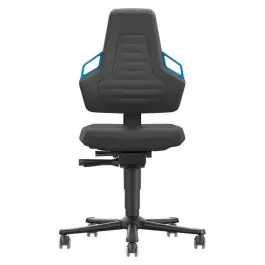 Ofertă bimos - Scaun de lucru Nexxit 2, negru, maner albastru, 450-600mm, cu roti [9033-2000-3277]