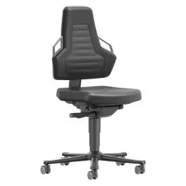 bimos - Scaun de lucru Nexxit 2, negru, maner gr, 450-600mmi, cu roti [9033-2000-3285] Cumpără online