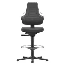 Cumpărături sigure bimos - Scaun de lucru Nexxit 3, negru, maner gri, 570-820mm, suport picioare [9031-6801-3285]