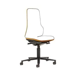 Livrare gratuită bimos - Scaun de lucru, fara tapiterie, portocaliu, 450-620mm, cu roti [9563-9999-3279]