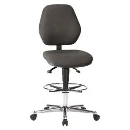 bimos - Scaun de lucru, negru, 620-870mm, suport picioare [9131-6801-525-807] Ofertă specială