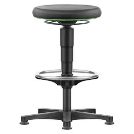 Ofertă exclusivă bimos - Scaun pivotant, 530 - 750mm, spuma, negru, suport picioare [9461-2000-3280-535]