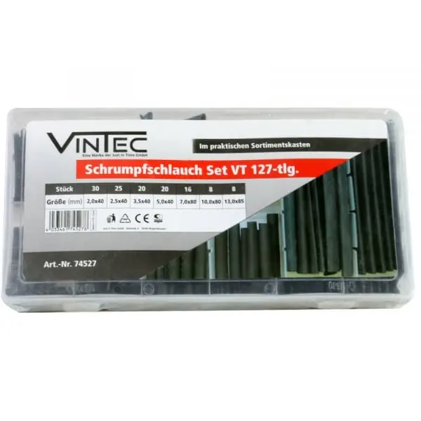 Popular Tuburi termocontractabile Vintec 74527, 127 piese