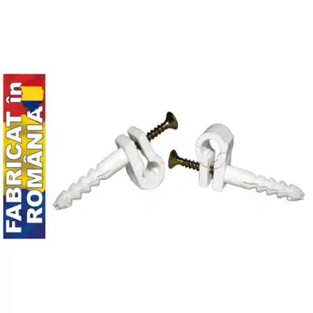 Clema rapida fixare cablu cu surub 8mm (100buc) Moon Disponibil imediat