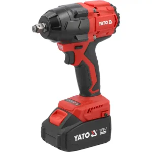 Pistol de impact cu acumulator 850Nm 1/2″ 18V, 2X4AH Yato YT-8277935 Retur gratuit