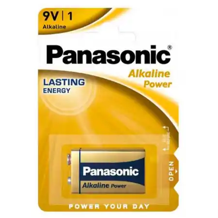 Baterie 9V 6LR61 6F22, Panasonic Bronze Panasonic Ofertă limitată