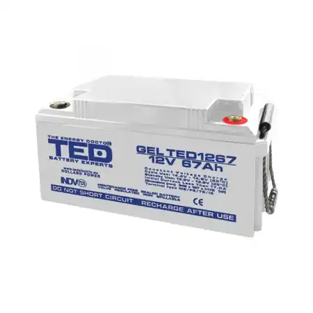 Acumulator 12V 67Ah GEL DEEP CYCLE M6, TED Electric TED003461 TED Electric Chilipir