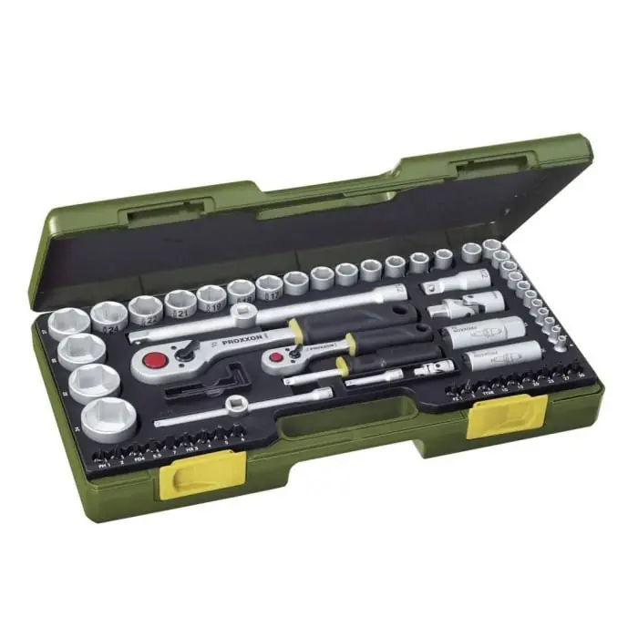 Ultima șansă Trusa chei tubulare Proxxon 23286, 1/4"-1/2", 65 piese