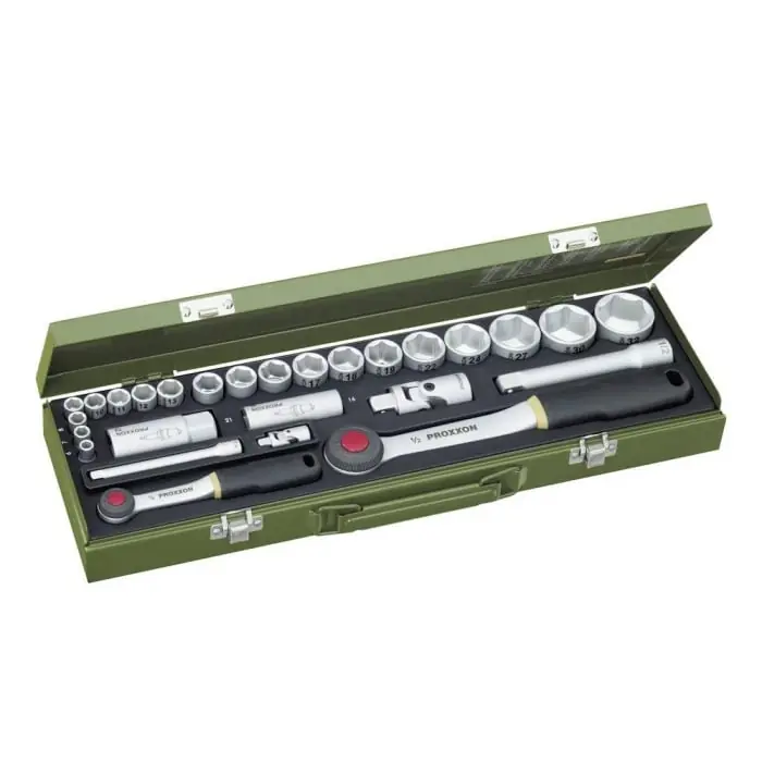Super ofertă Trusa chei tubulare Proxxon 23020, 1/4"-1/2", 27 piese