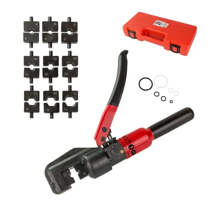 Calitate înaltă Presa hidraulica manuala pentru sertizare cabluri cu insertii de ondulare PZK 40/70 HMa Dema 18538, 4-70 mm, 8 Tone