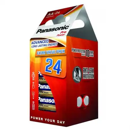Baterii AA R6, blister 24 Buc. Panasonic PRO Panasonic Ultima șansă