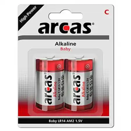 Baterii C R14, blister 2 Buc. Arcas Arcas Doar azi
