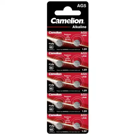 Baterii ceas alcaline AG5 LR754, 10 Buc. Camelion Camelion Discount