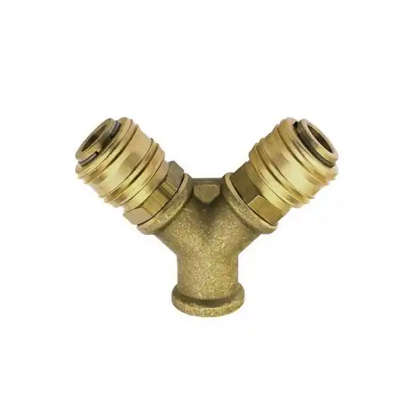 Distribuitor aer comprimat cu 2 capete de cuplare Ludecke DWS38ES, 3/8", Ø9 mm Retur gratuit