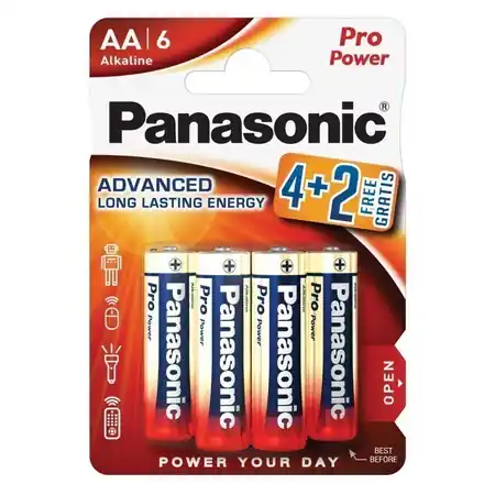 Baterii AA R6, blister 4 + 2 Buc. Panasonic PRO Panasonic Cumpără acum