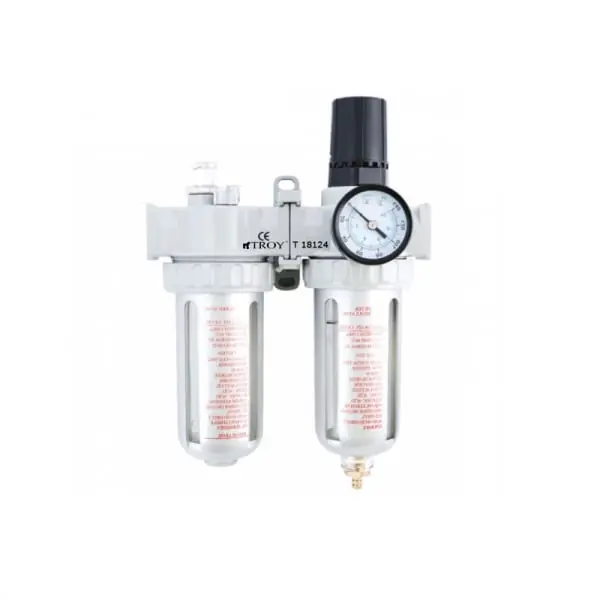 Filtru - Regulator - Uleietoare Troy 18624, 1/4, 10-120 psi, 0-8 bari Cumpărături sigure