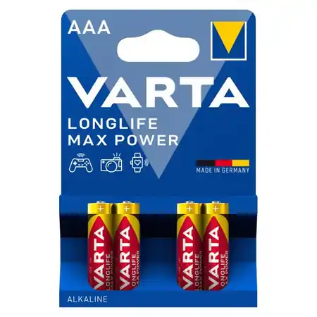Baterii AAA R3, blister 4 Buc. Varta MAX Power Varta Ieftin