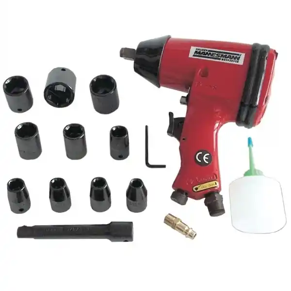 Vezi acum Pistol pneumatic impact Mannesmann 1503, 1/2", 6 bari, 320 Nm, set 16 piese