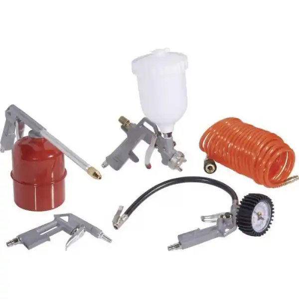 Retur gratuit Pistol de vopsit cu aer comprimat Mannesmann 1527, Ø1.5 mm, set