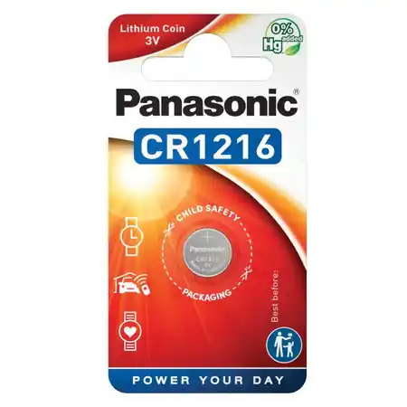 Baterie litiu 3V CR1216 25mAh, Panasonic Panasonic Cumpără acum