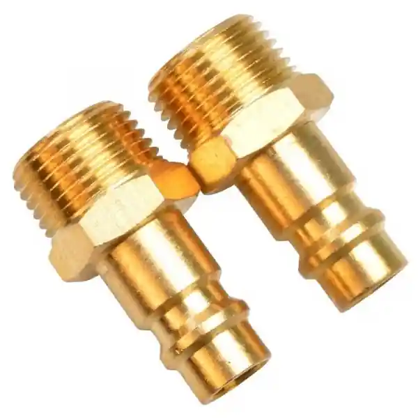 Set conectori aer comprimat cu filet exterior AG Gude 41026, 3/8", 2 bucati Chilipir