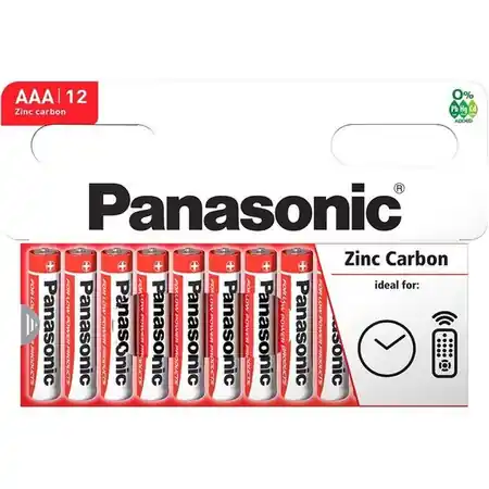 Baterii AAA R3, blister 12 Buc. Panasonic Zinc Panasonic Cumpără online
