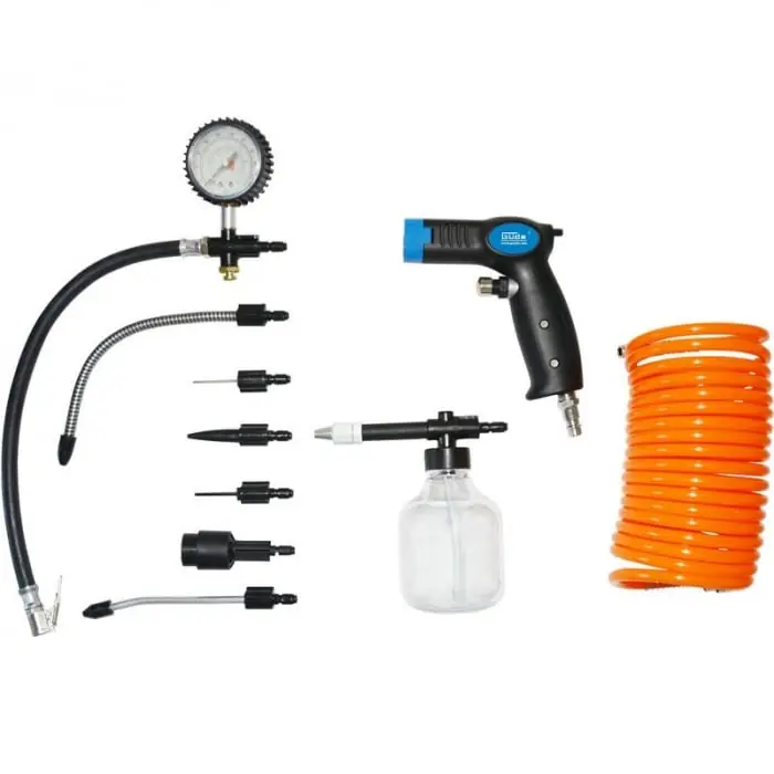 Plată securizată Set accesorii aer comprimat Gude 84093, 10 piese