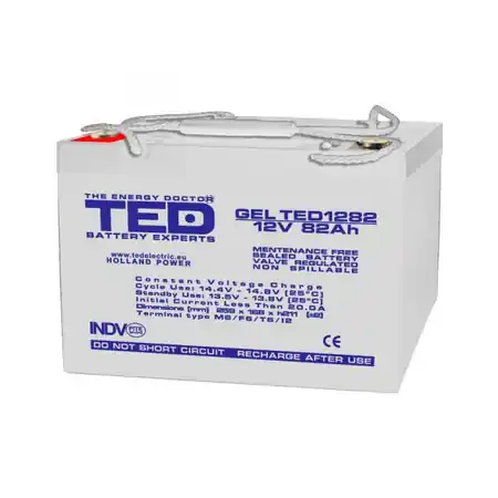 Ultima șansă Acumulator 12V 82Ah GEL DEEP CYCLE M6, TED Electric TED003478 TED Electric