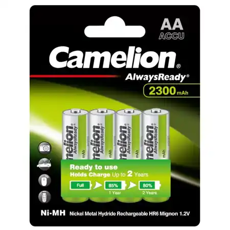 Camelion Acumulatori 2300mAh Preincarcati 1.2V Ni-MH AA R6 B4 Camelion Cumpărături sigure