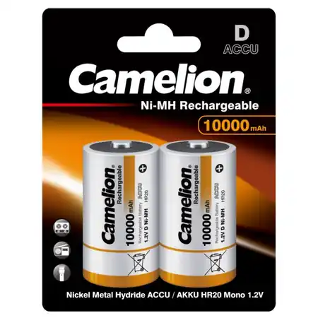 Camelion Acumulatori 10000mAh Preincarcati 1.2V Ni-MH D R20 Bulk2 Camelion Livrare rapidă