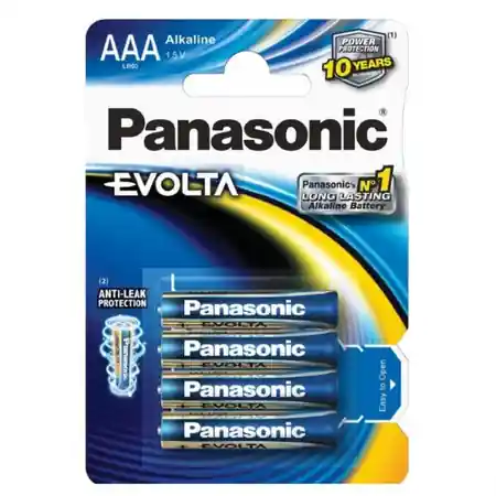 Baterii AAA R3, blister 4 Buc. Panasonic EVOLTA Panasonic Promoție