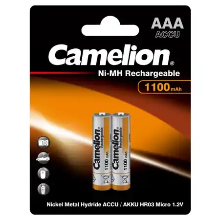 Camelion Acumulatori 1100mAh Preincarcati 1.2V Ni-MH AAA R3 B2 Camelion Preferatul clienților