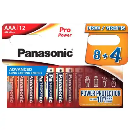 Baterii AAA R3, blister 12 Buc. Panasonic PRO Panasonic Cumpărături sigure