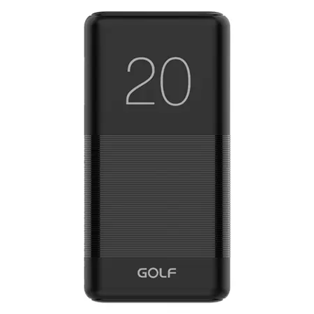 Baterie Externa, power bank 20000mAh Negru, Golf GOLF Retur ușor