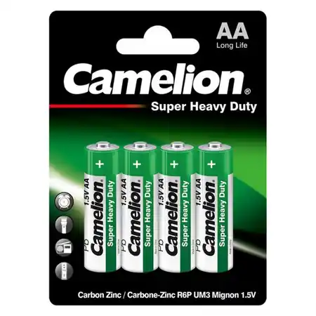 Baterii AA R6, blister 4 Buc. Camelion Heavy Duty Camelion Preț redus