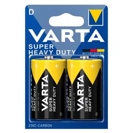 Baterii D R20, blister 2 Buc. Varta Super Heavy Duty Varta Reducere