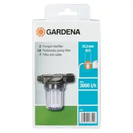 Livrare expres Prefiltru Gardena pentru pompa maxim 3000 l/h