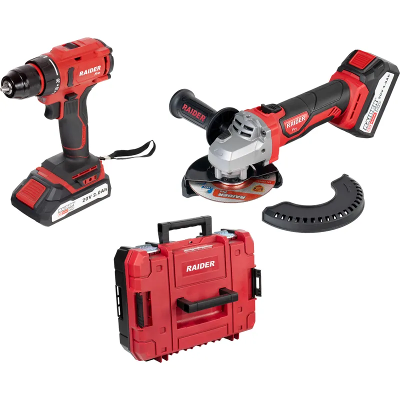Calitate înaltă R20 Bormasina si polizor unghiular 2Ah 4Ah RDP-PBCDI20&SPAG20 Cod: 030238