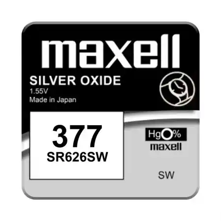 Reducere specială Baterii ceas oxid argint 377 SR66SW, 1 Buc. Maxell Maxell