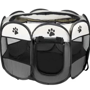 Cușcă pliabilă universală, cușcă pentru câini și pisici - gri Plată sigură